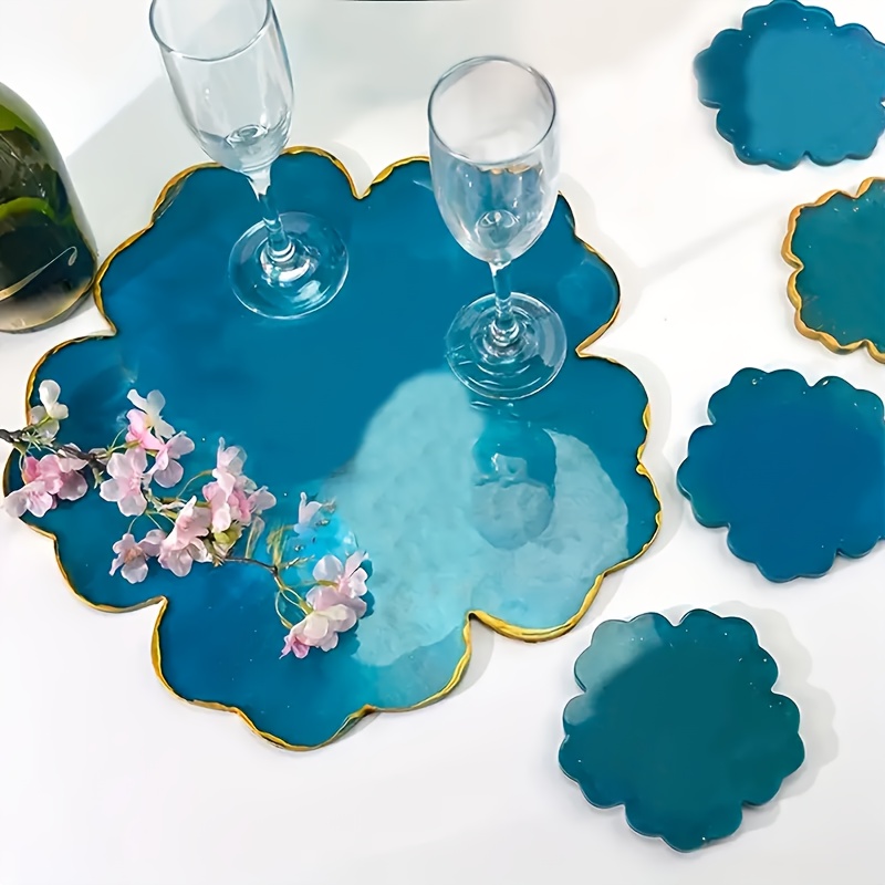 Flower Preservation Resin - 5 stuks spiegelvormige grote bloem kleine