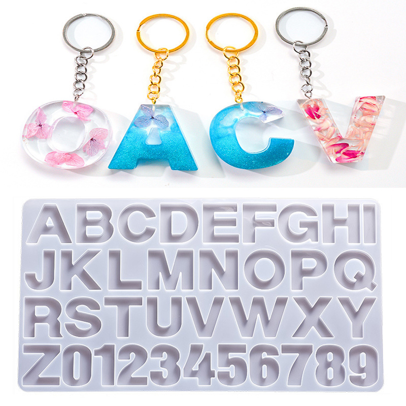Resin Jewelry Kit - Alfabet Epoxyhars Siliconen Mal DIY Letter
