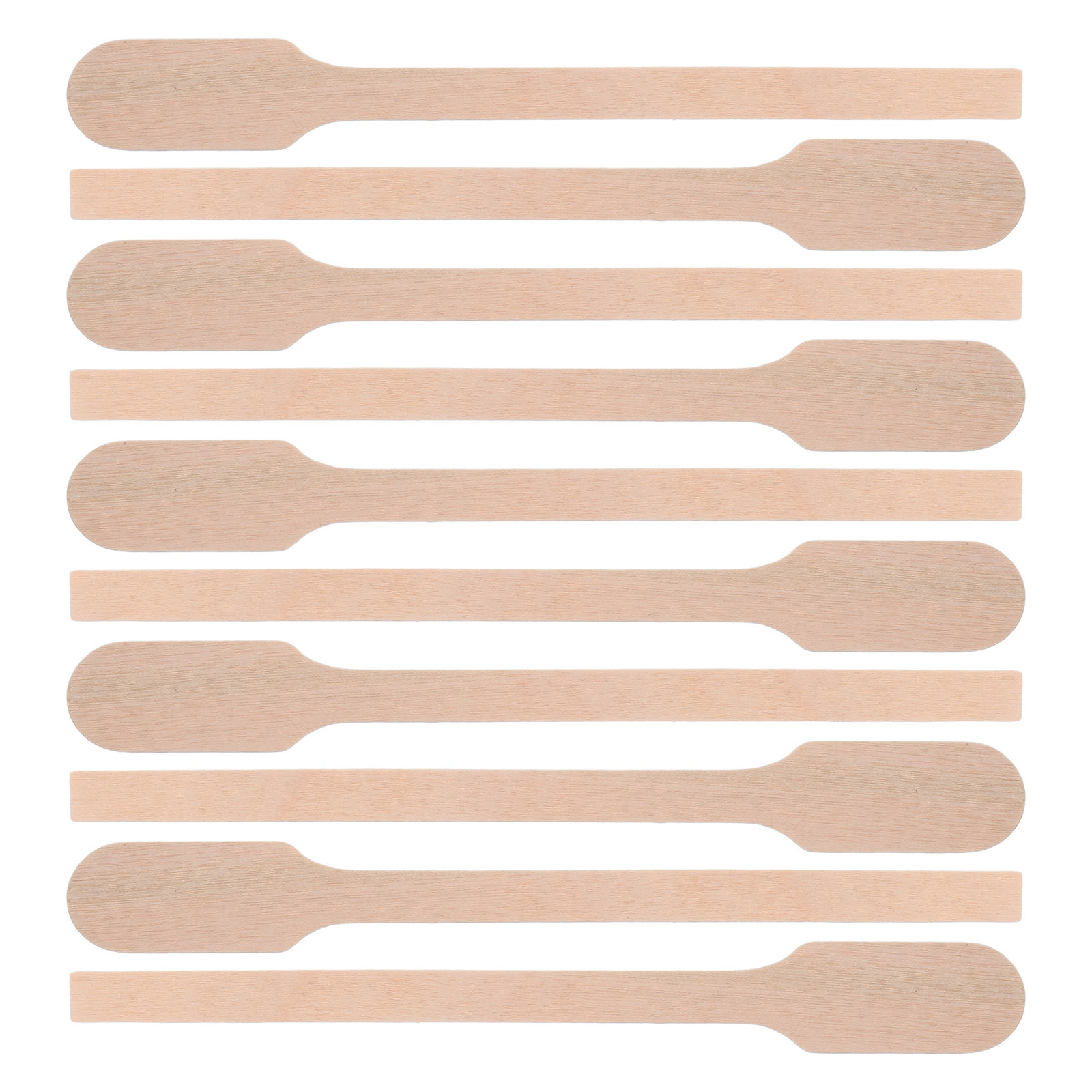 Crafting Resin - 200 stuks houten roerstokjes, platte verfroerstokjes,