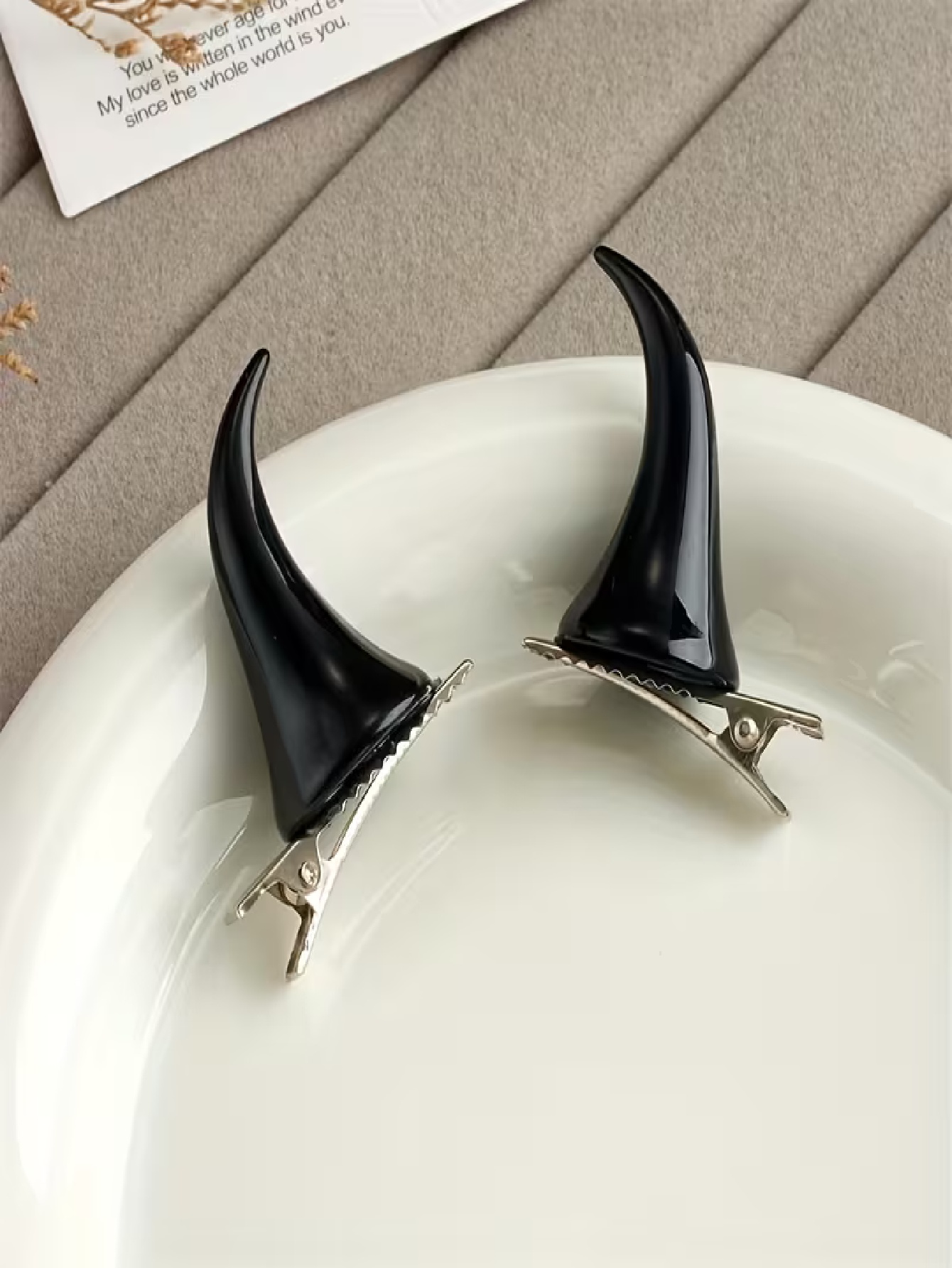2-delige set, rode hoorn haarc - Resin Craft Ideas recensie en prijs