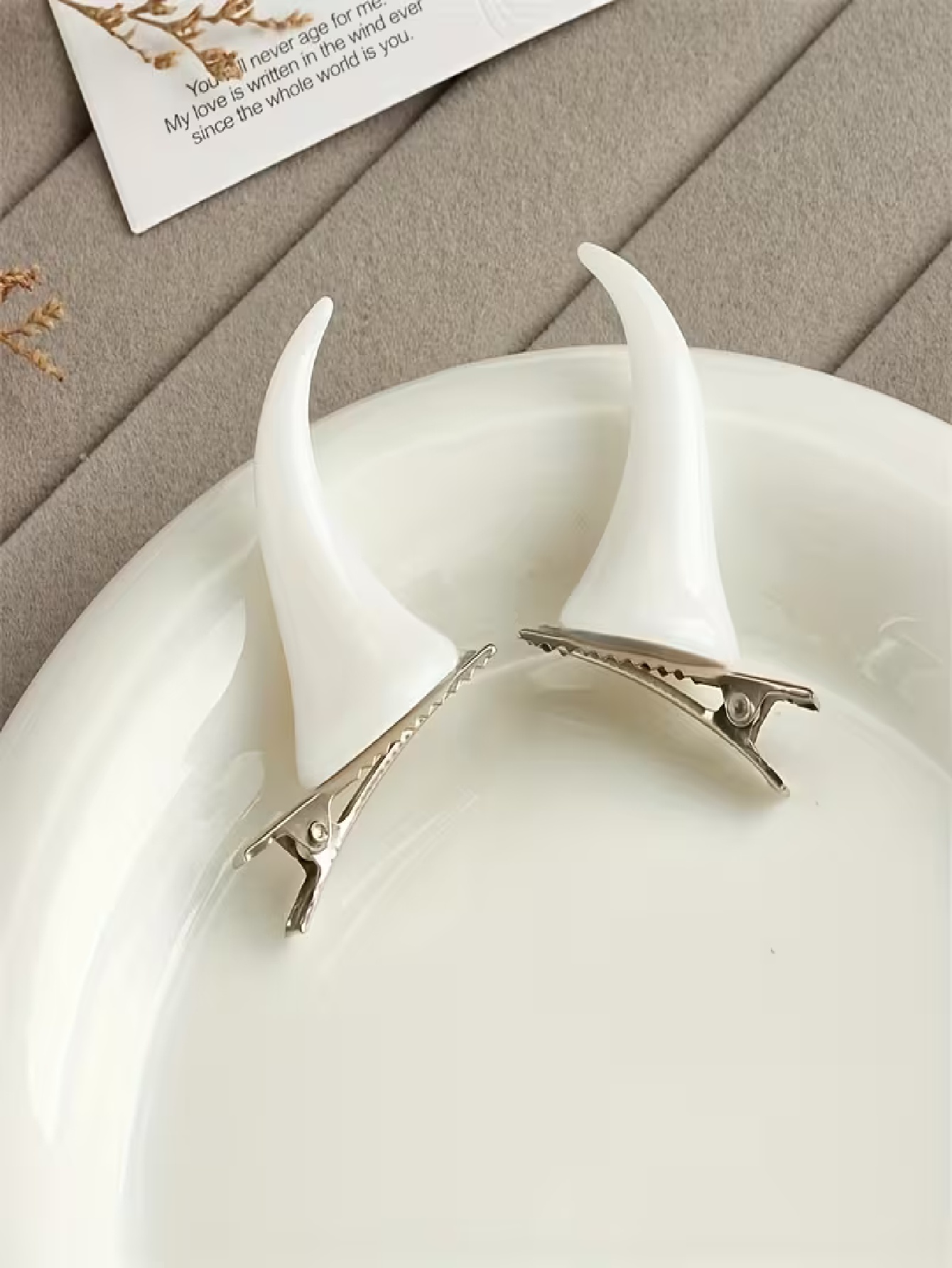 2-delige set, rode hoorn haarc - Resin Craft Ideas recensie en prijs