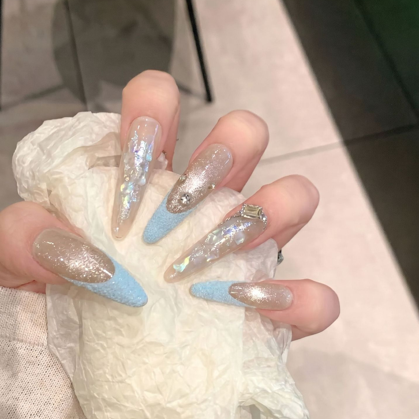 Druk op nagels 10 STKS Paars F - Resin Craft Material recensie en prijs