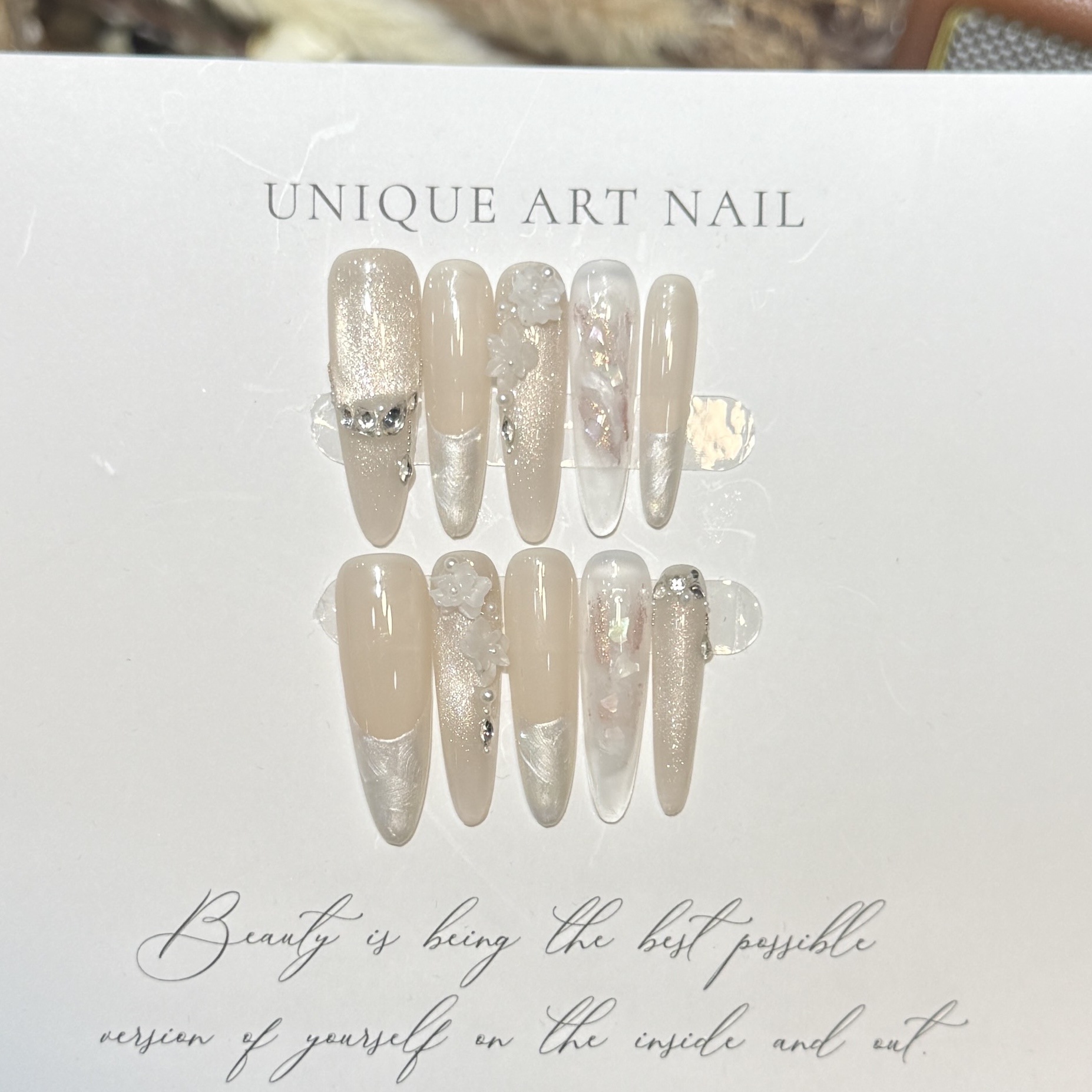 Druk op nagels 10 STKS Paars F - Resin Craft Material recensie en prijs