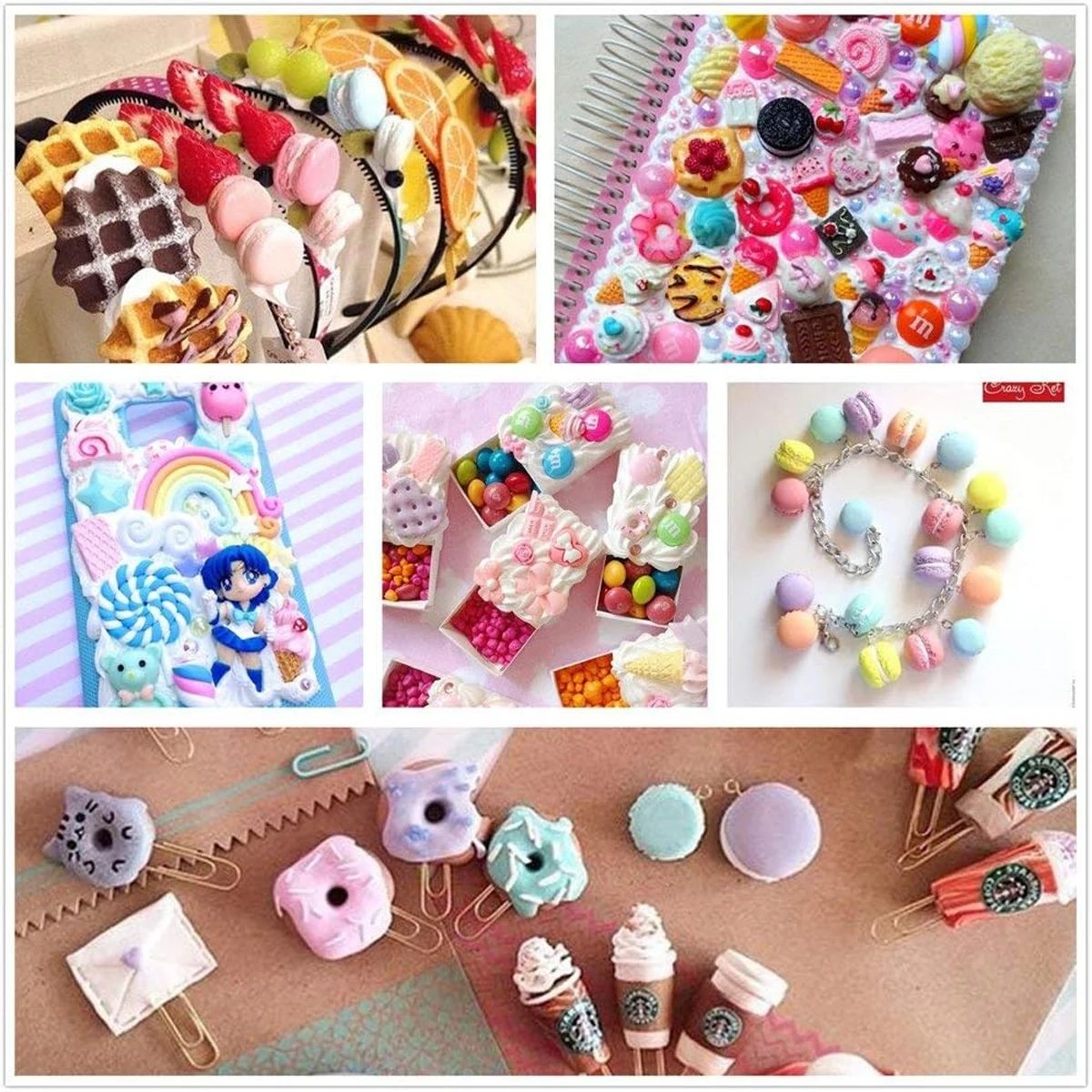 30pcs Willekeurige Snoep Slime - Resin Jewelry Kit recensie en prijs