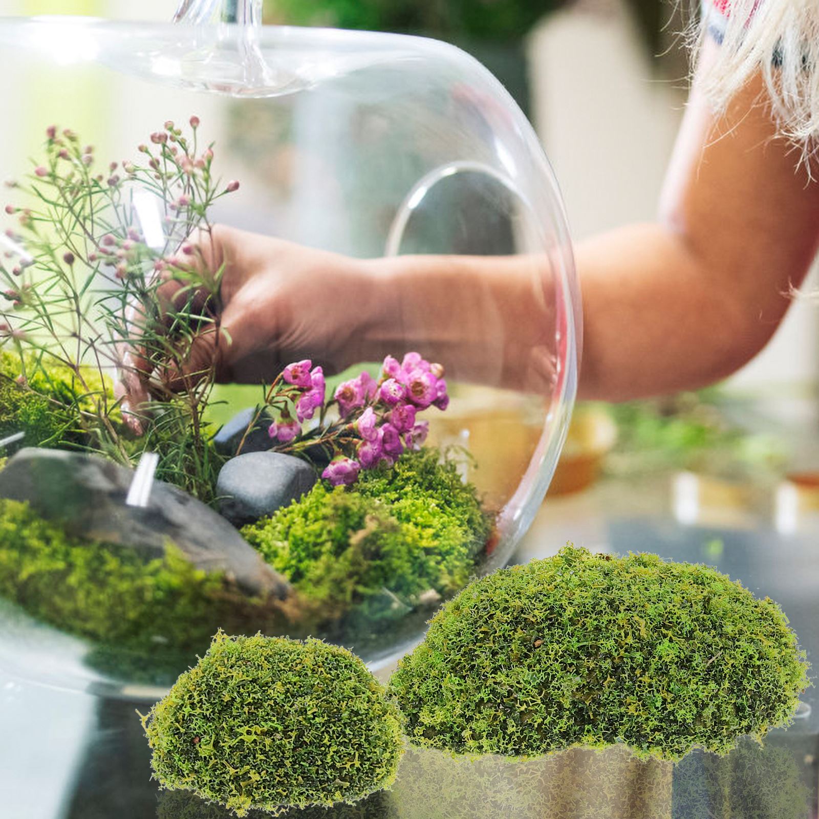 12 stks Kunstmatige Mos Rotsen - Terrarium Moss Art recensie en prijs