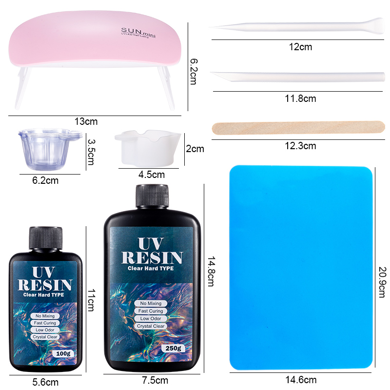 100g/250g helder UV-hars hard  - Resin Jewelry Kit recensie en prijs